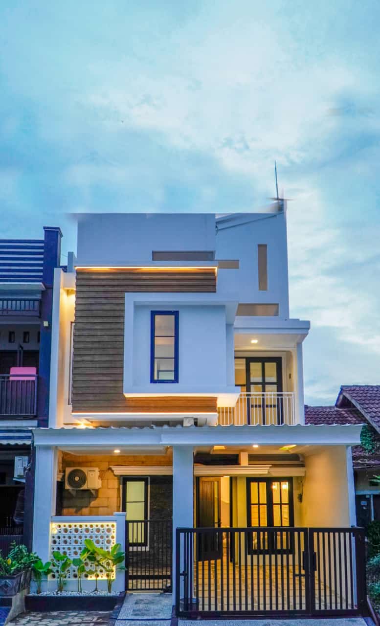 Rumah 3 Lantai Desain Minimalis Modern Di Pusat Kota Bekasi 