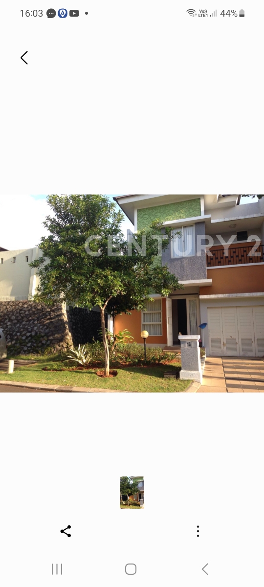 Rumah Bagus Dalam Cluster Di Pondok Hijau Golf Serpong Yn